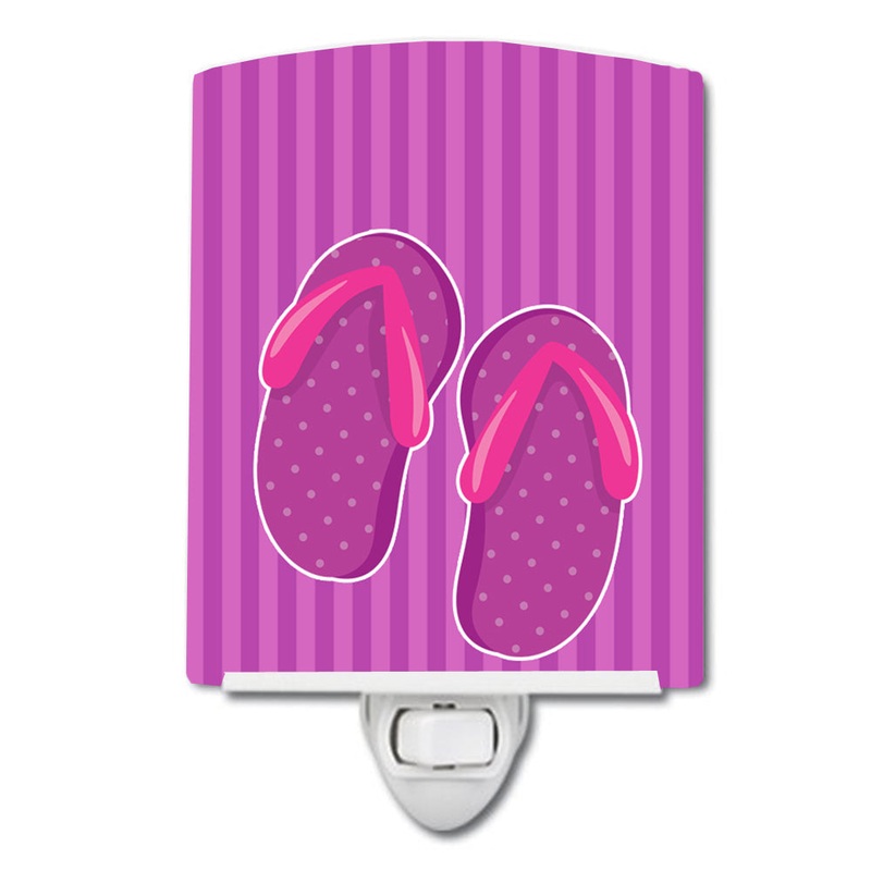 Beach Baby Girl Flip Flops Ceramic Night Light BB8662CNL