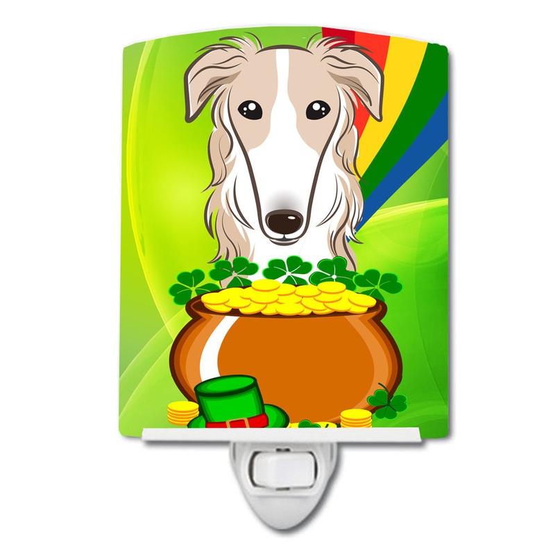 Borzoi St. Patrick's Day Ceramic Night Light BB1972CNL