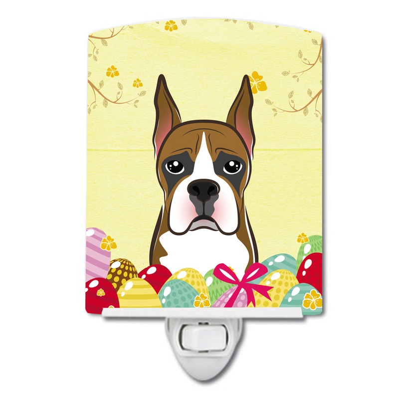 Boxer Easter Egg Hunt Ceramic Night Light BB1905CNL