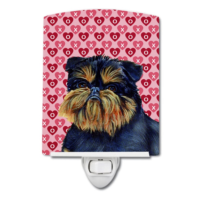 Brussels Griffon Hearts Love and Valentine's Day Portrait Ceramic Night Light LH9163CNL