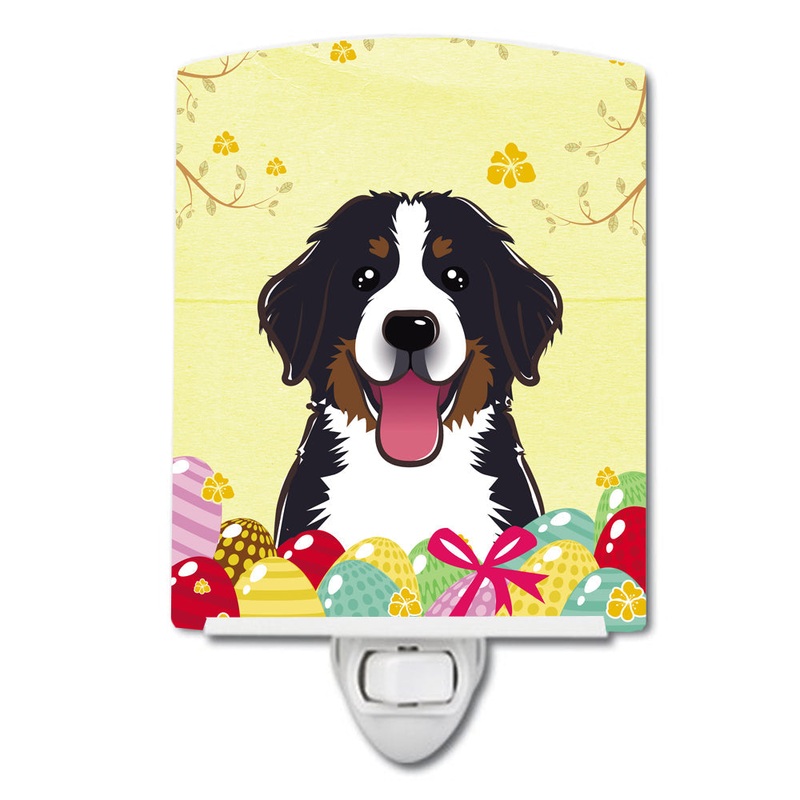 Bernese Mountain Dog Easter Egg Hunt Ceramic Night Light BB1919CNL