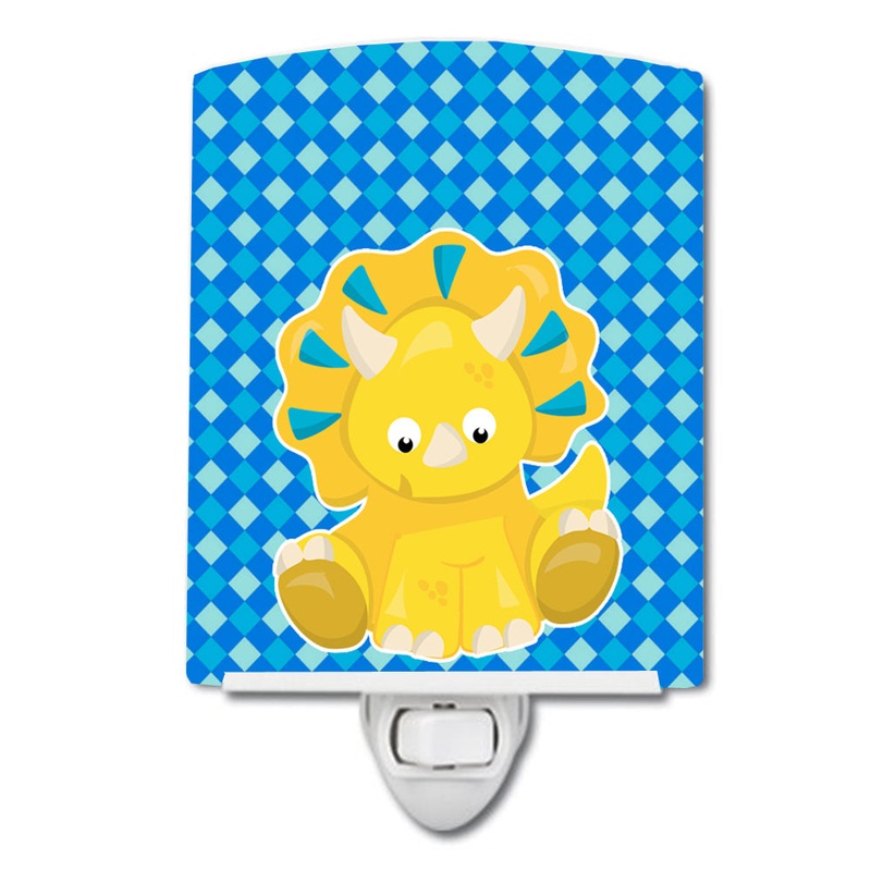 Triceratops Dinosaur Ceramic Night Light BB6894CNL