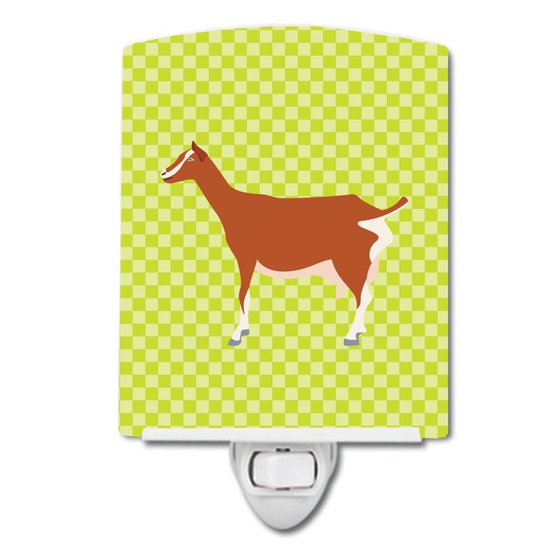 Toggenburger Goat Green Ceramic Night Light BB7707CNL