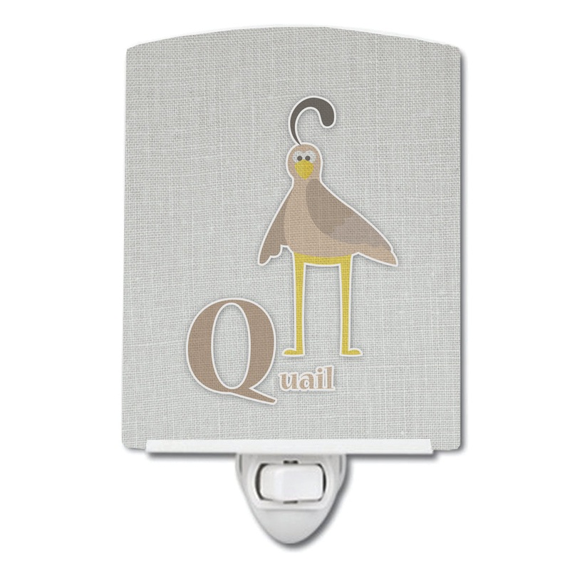 Alphabet Q for Quail Ceramic Night Light BB5742CNL