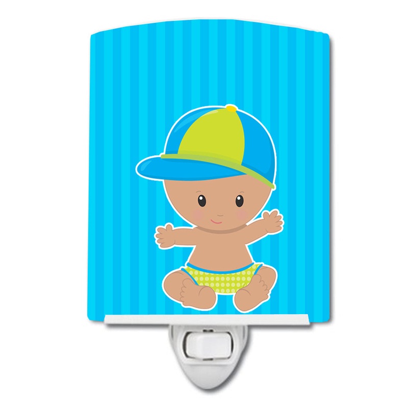 Beach Baby Boy with Hat Ceramic Night Light BB8651CNL