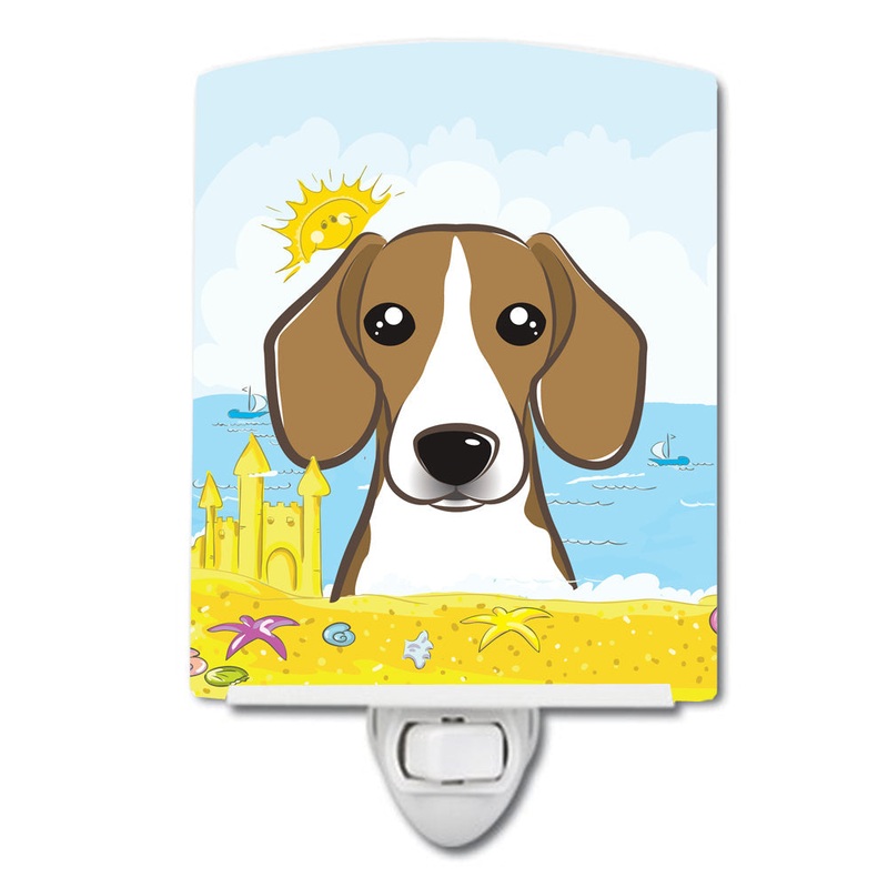 Beagle Summer Beach Ceramic Night Light BB2107CNL