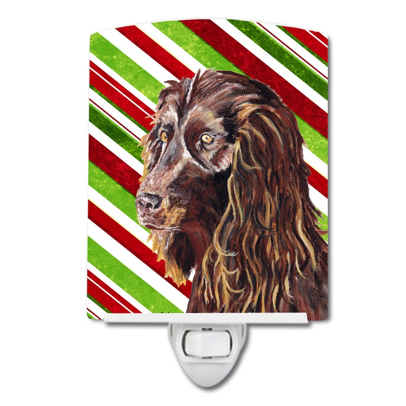 Boykin Spaniel Candy Cane Christmas Ceramic Night Light SC9616CNL