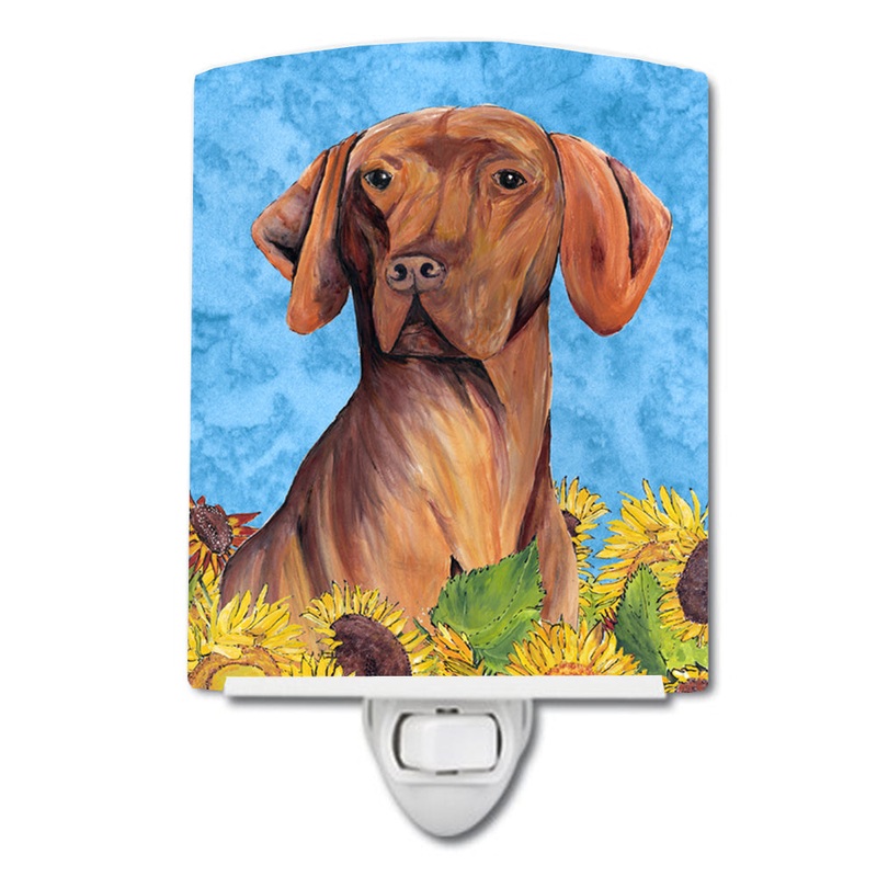 Vizsla in Summer Flowers Ceramic Night Light SC9079CNL