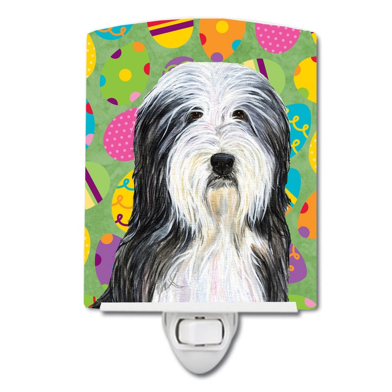 Bearded Collie Easter Eggtravaganza Ceramic Night Light SS4842CNL
