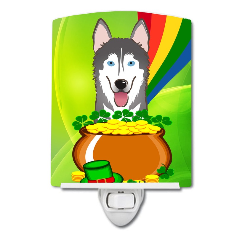 Alaskan Malamute St. Patrick's Day Ceramic Night Light BB1962CNL