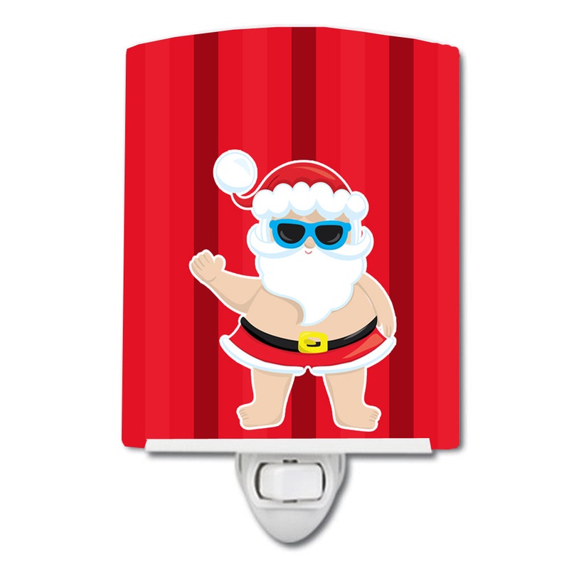 Beach Santa Claus #3 Ceramic Night Light BB9070CNL