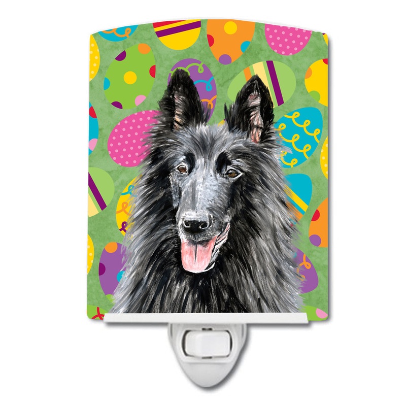 Belgian Sheepdog Easter Eggtravaganza Ceramic Night Light SC9478CNL