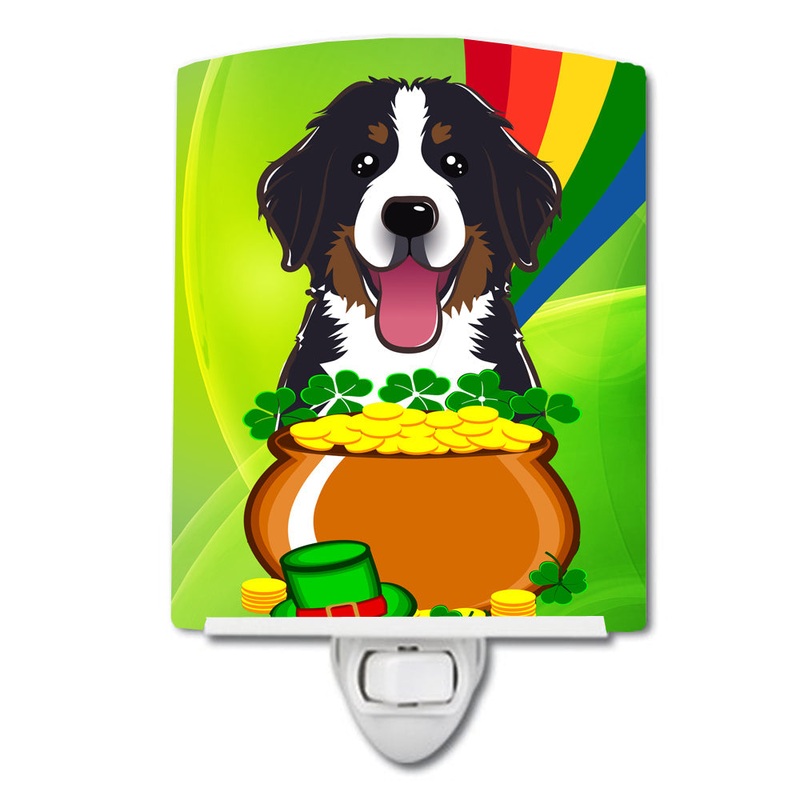 Bernese Mountain Dog St. Patrick's Day Ceramic Night Light BB1981CNL