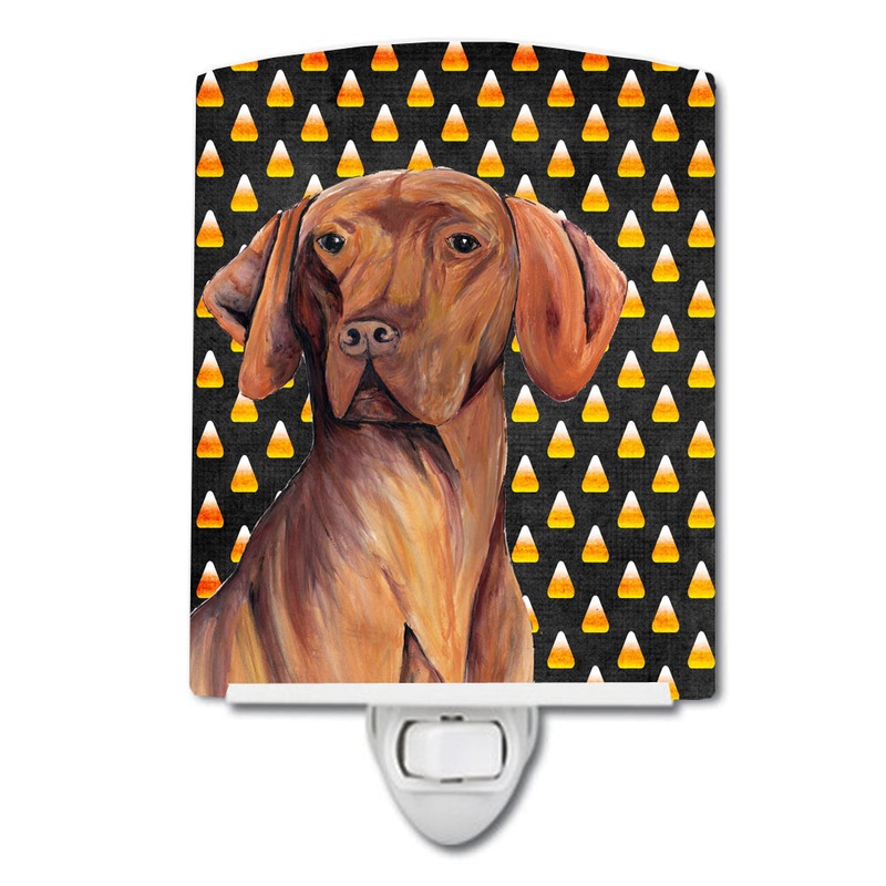 Vizsla Candy Corn Halloween Portrait Ceramic Night Light SC9169CNL