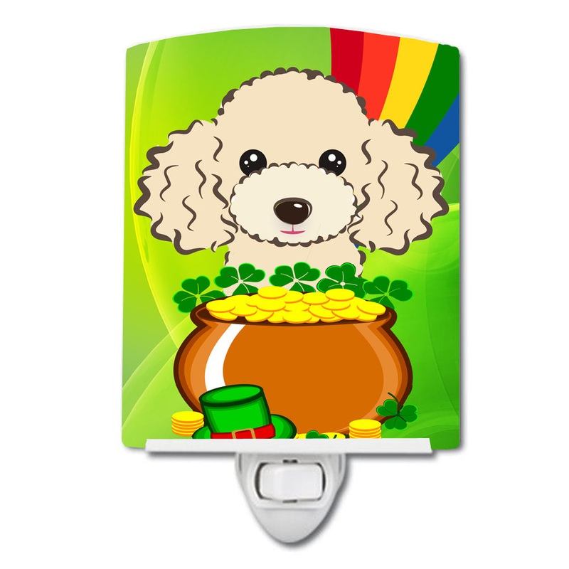 Buff Poodle St. Patrick's Day Ceramic Night Light BB2002CNL