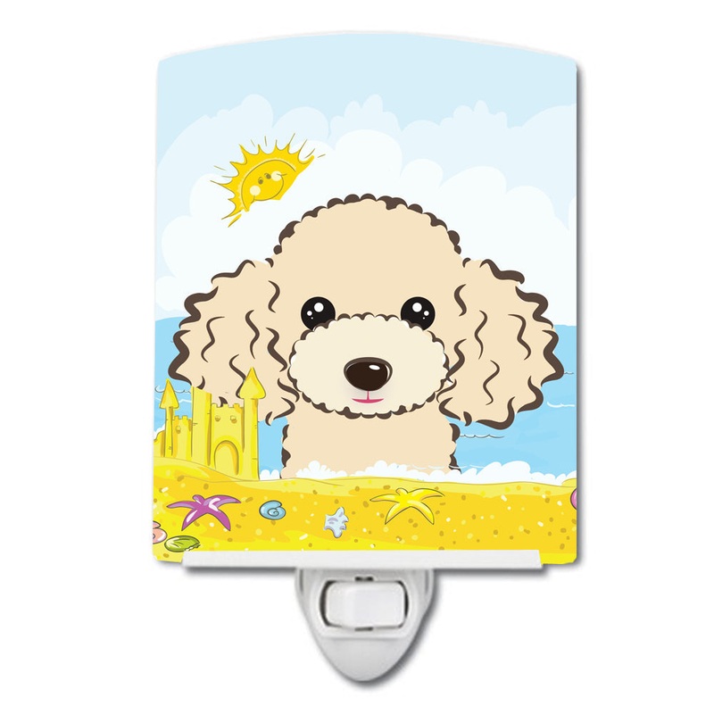 Buff Poodle Summer Beach Ceramic Night Light BB2126CNL