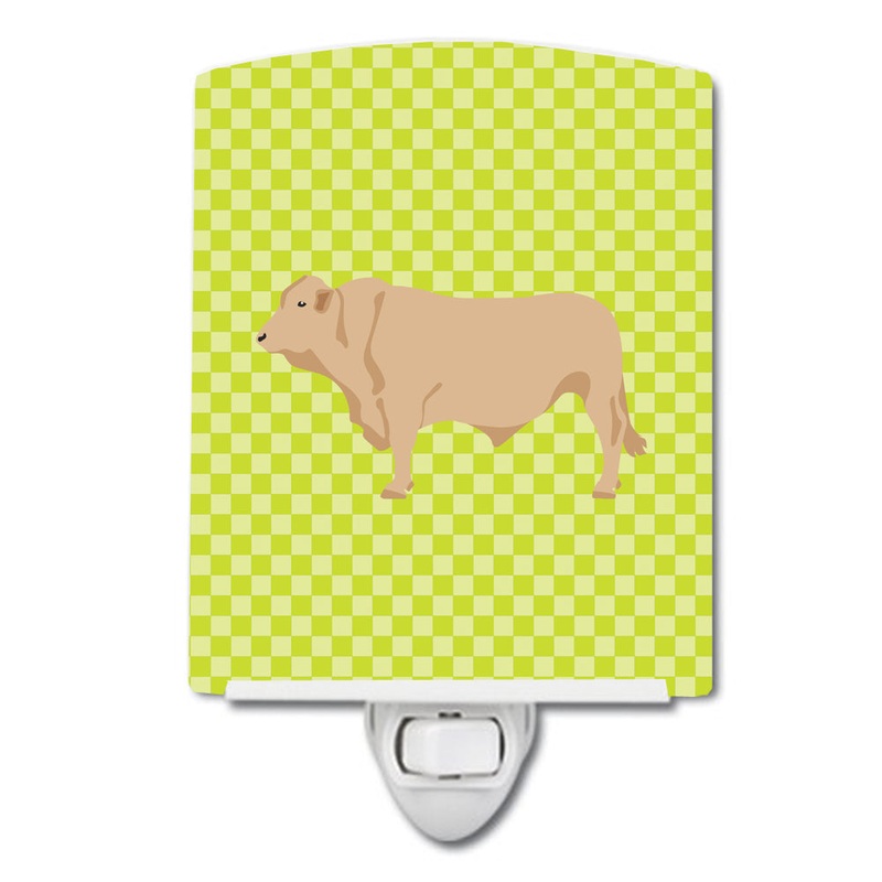 Charolais Cow Green Ceramic Night Light BB7652CNL