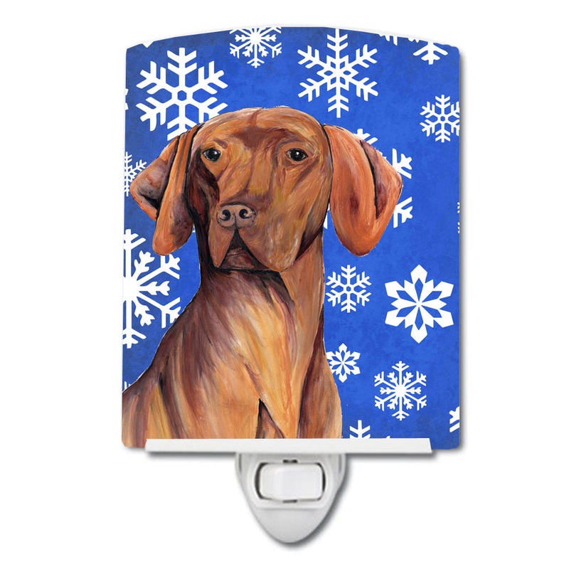 Vizsla Winter Snowflakes Holiday Ceramic Night Light SC9378CNL