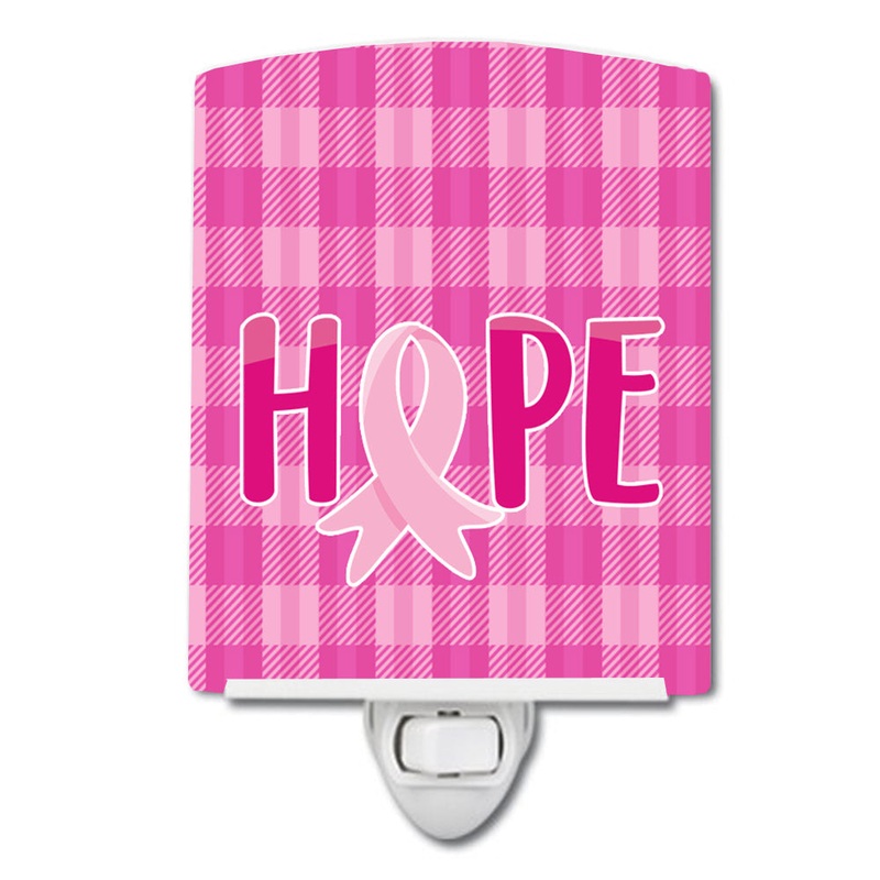 Breast Cancer Awareness Ribbon Hope Ceramic Night Light BB6981CNL