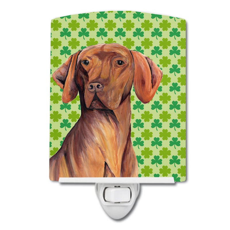 Vizsla St. Patrick's Day Shamrock Portrait Ceramic Night Light SC9298CNL