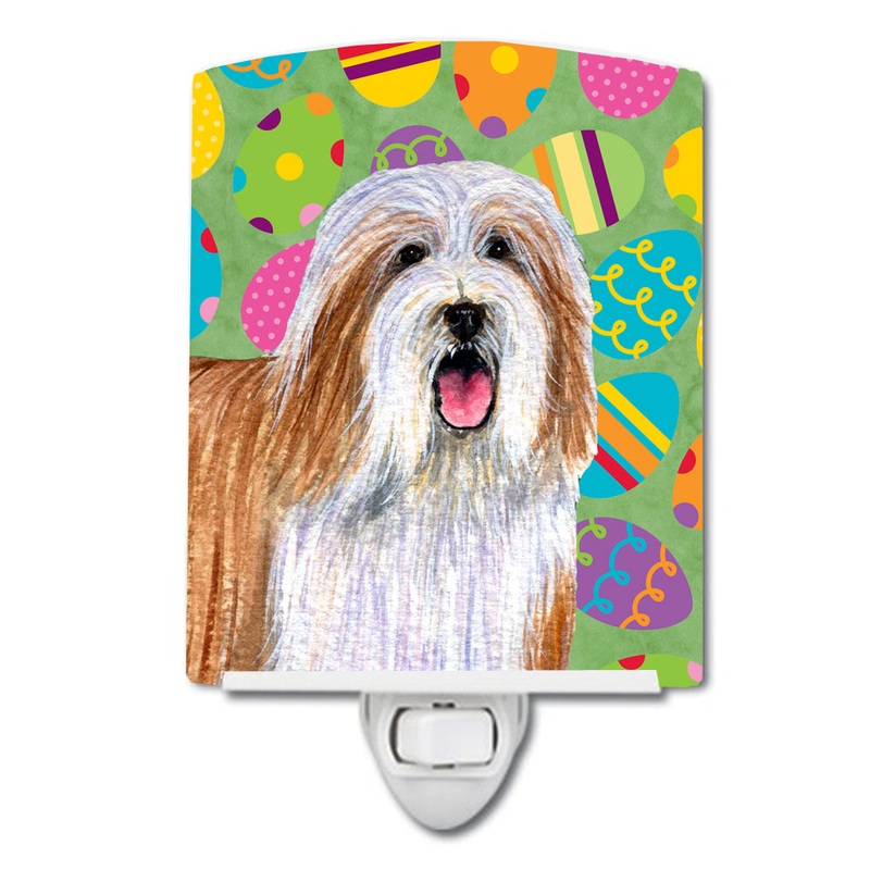 Bearded Collie Easter Eggtravaganza Ceramic Night Light LH9420CNL