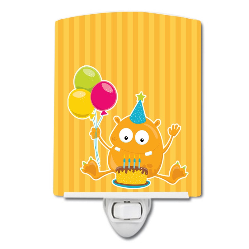 Birthday Monster Orange Ceramic Night Light BB8933CNL