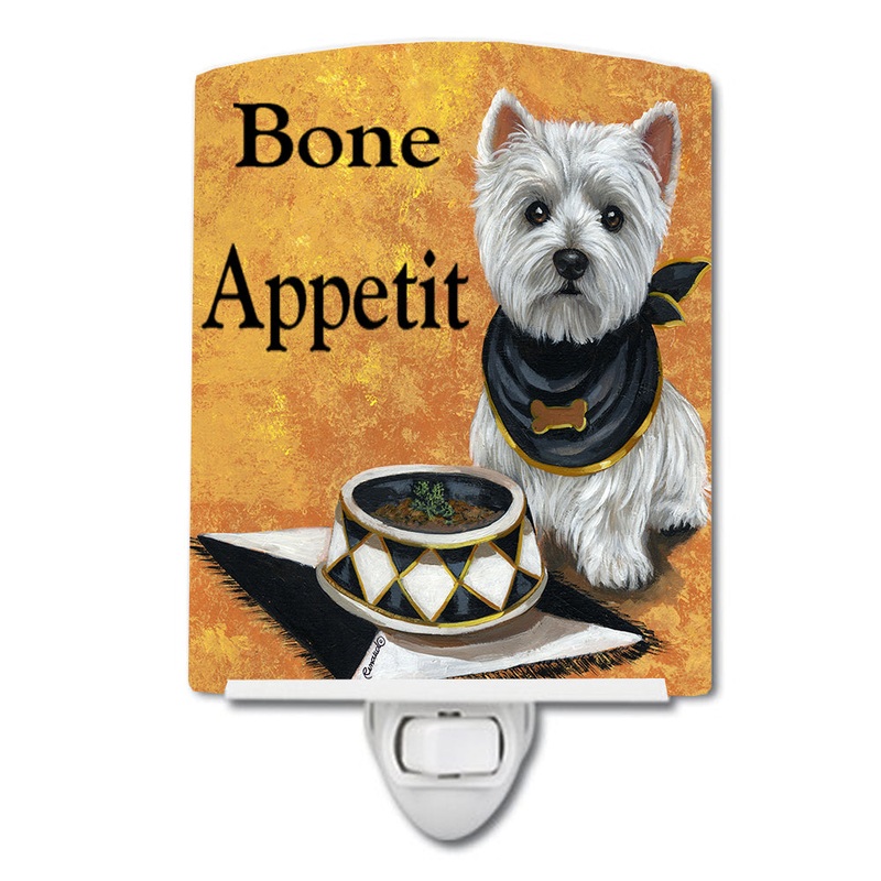 Westie Bone Appetit Ceramic Night Light PPP3203CNL