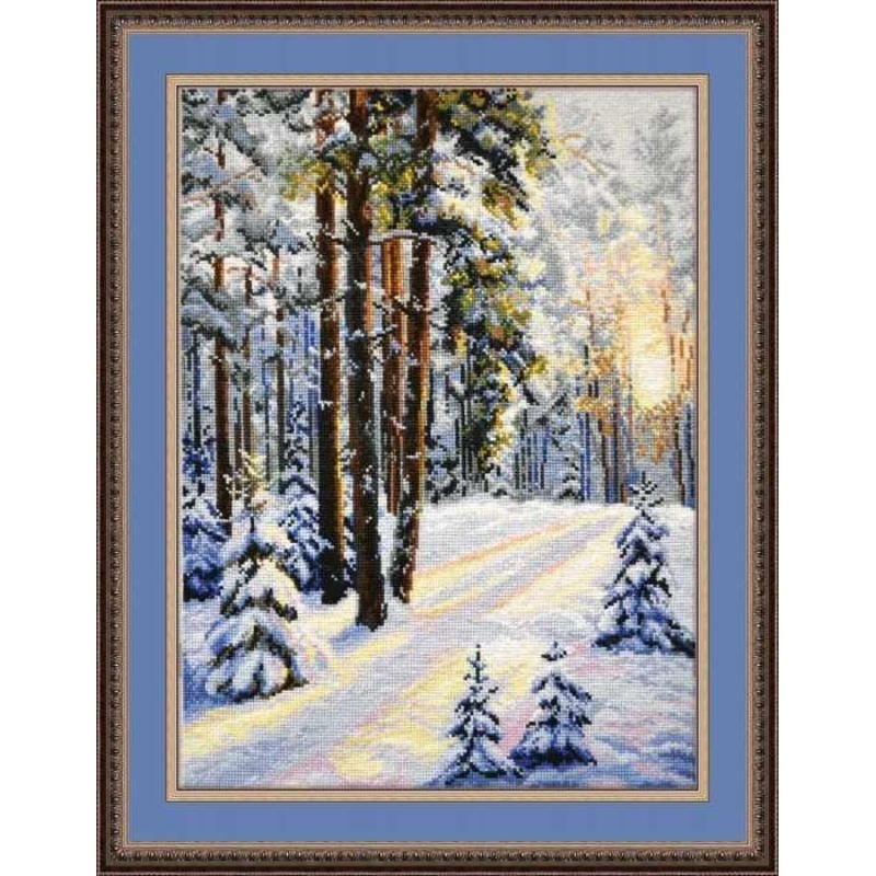 A winter road 727 Counted Cross Stitch Kit