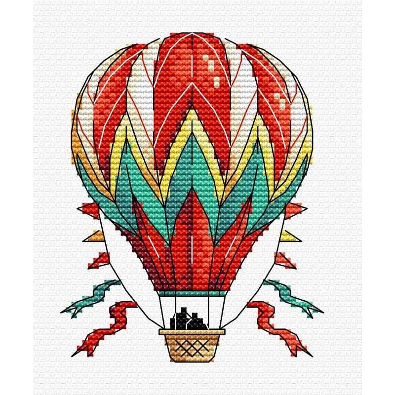 Balloon M-353 / SM-353 Counted Cross-Stitch Kit