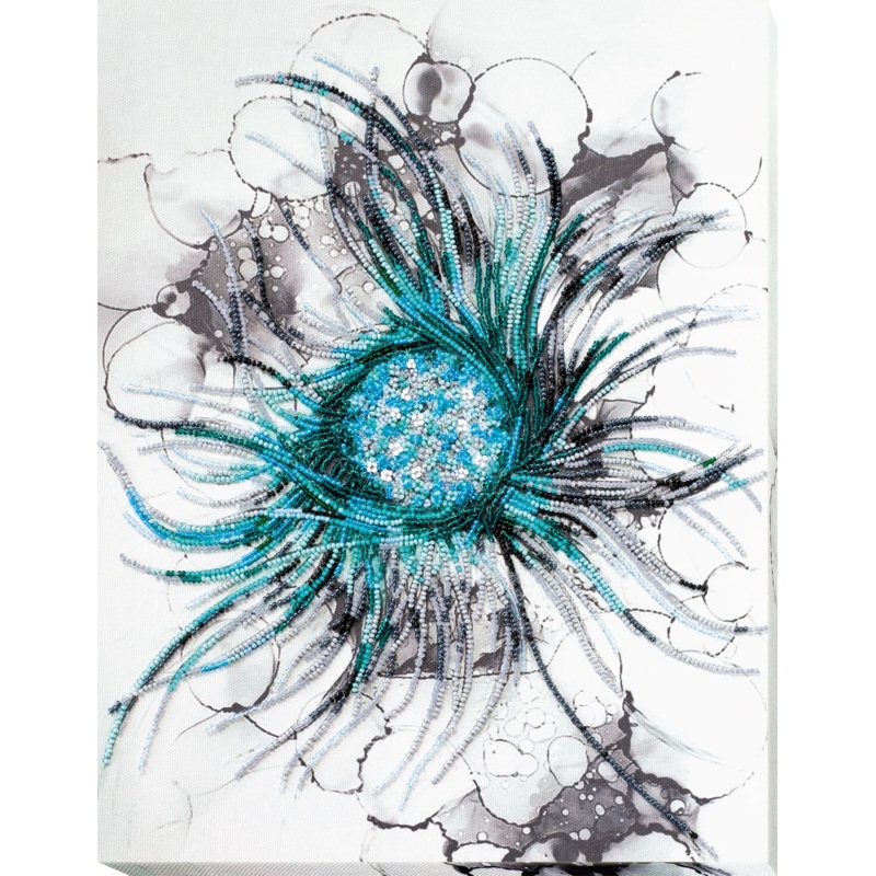 Bead Embroidery Kit - Aquamarine