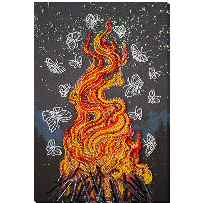 Bead Embroidery Kit - Dancing around the campfire