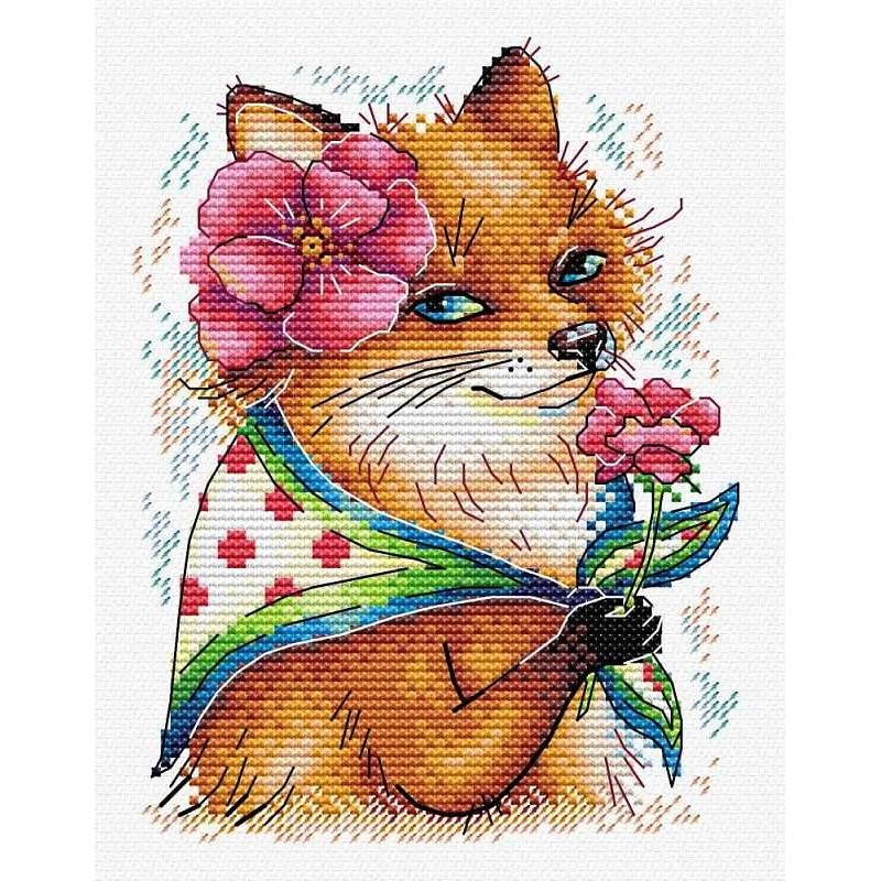 Beautiful Fox M-359 / SM-359 Counted Cross-Stitch Kit