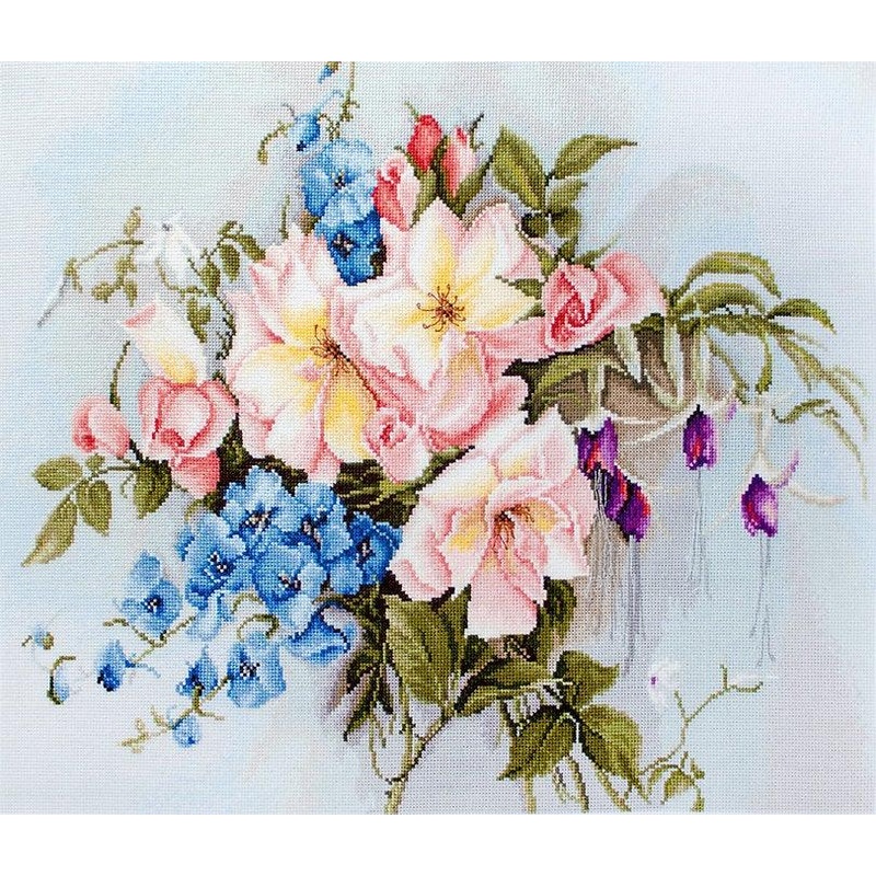 Bouquet with Bells BA2362L Counted Cross-Stitch Kit