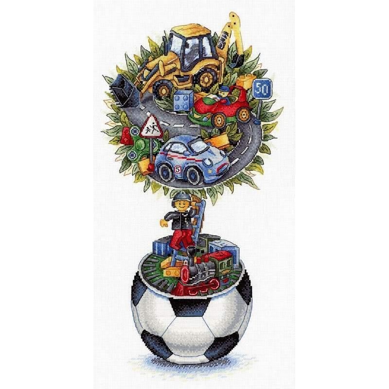Boys Dream SNV-716 Counted Cross Stitch Kit