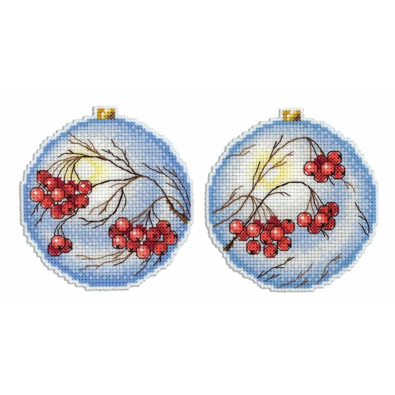 Christmas Tree Decoration - Rowan SR-166 Plastic Canvas Counted Cross Stitch Kit