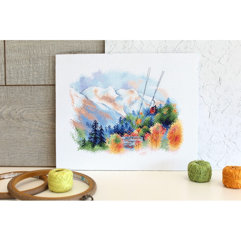 Dombay Mountains A-045 Cross stitch kit