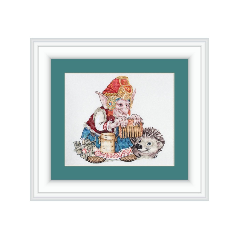 Elf with Hedgehog SP-04 Counted Cross-Stitch Kit