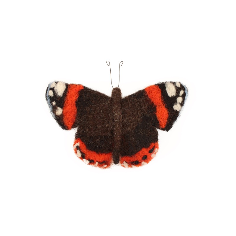 Felting Kit - Red Admiral Butterfly Needle Felt Kit