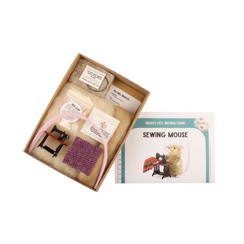 Felting Kit - Sewing Mouse Needle Felt Kit