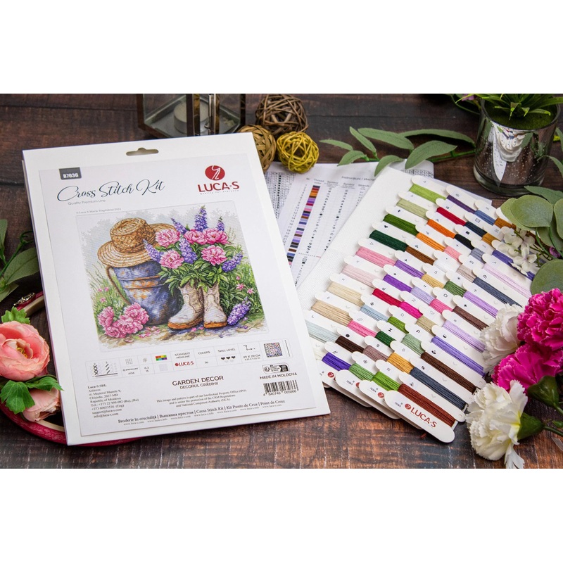Garden Decor B7036L Counted Cross-Stitch Kit
