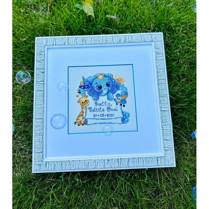 Hello, Little One! (for boy) R1935 Counted Cross Stitch Kit