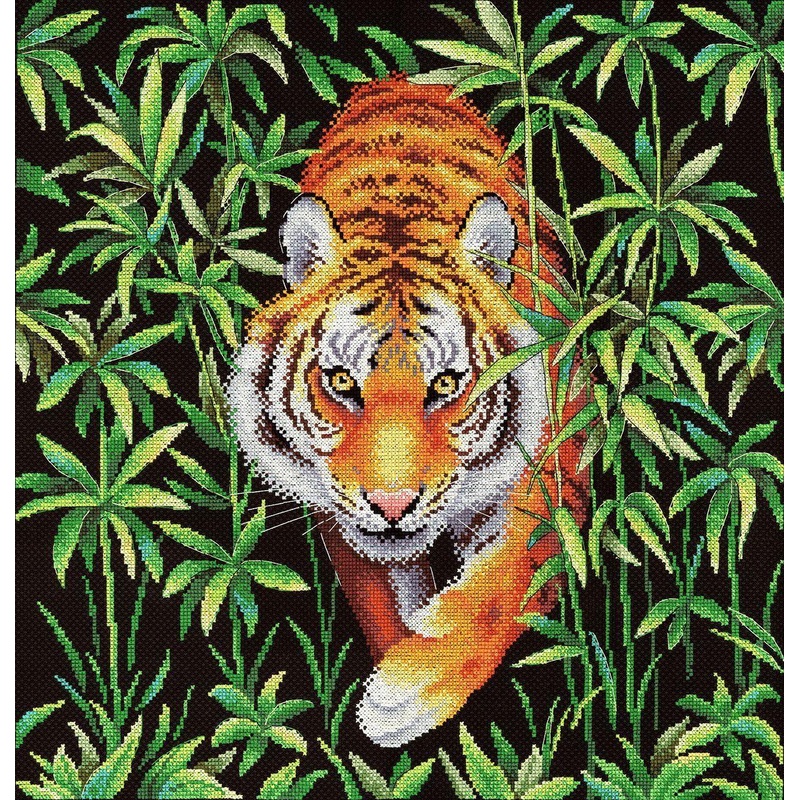 Master of the Jungle HB-756 Counted Cross Stitch Kit