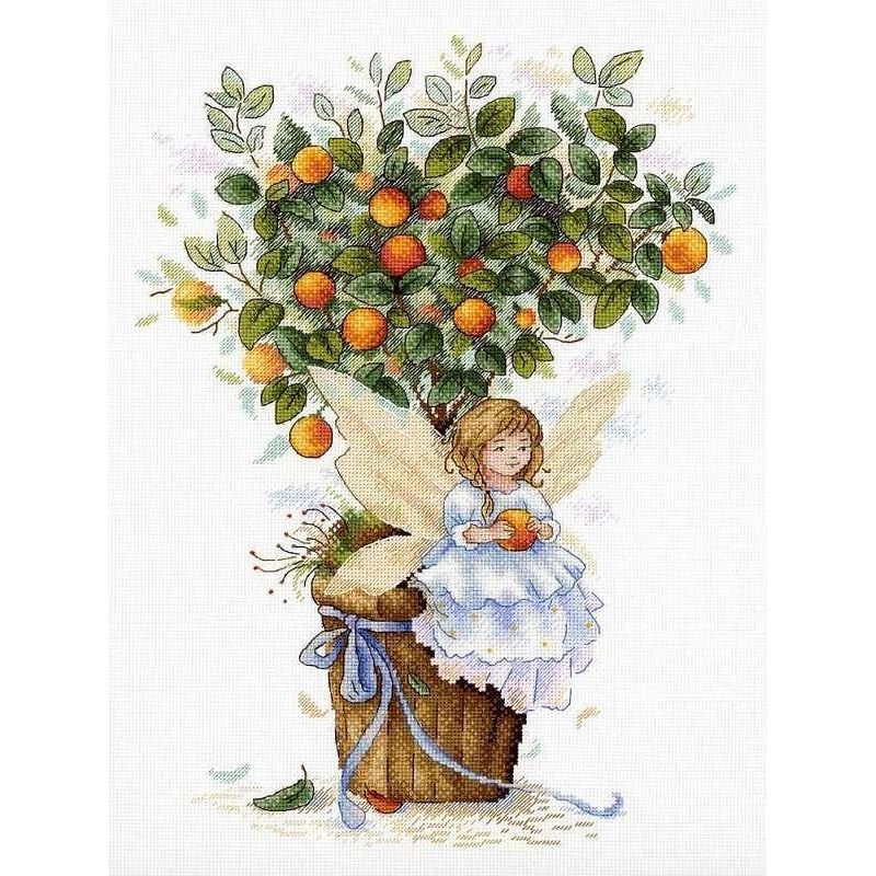 Orange Fairy SNV-652 Counted Cross Stitch Kit