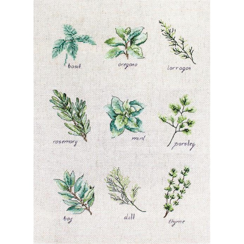 Spices and herbs B2346L Counted Cross-Stitch Kit