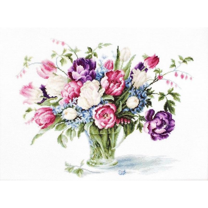 Tulips B2261L Counted Cross-Stitch Kit