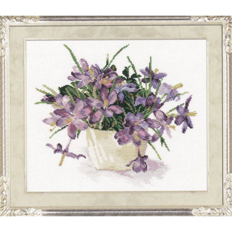 Blooming garden. Crocuses 2-26 Counted Cross-Stitch Kit