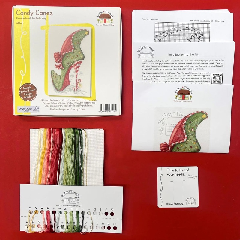 Candy Canes XSK21 Counted Cross Stitch Kit
