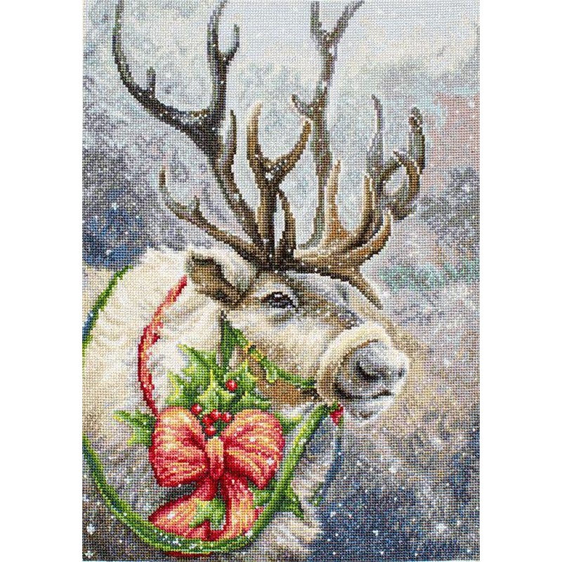 Christmas Deer B598L Counted Cross-Stitch Kit