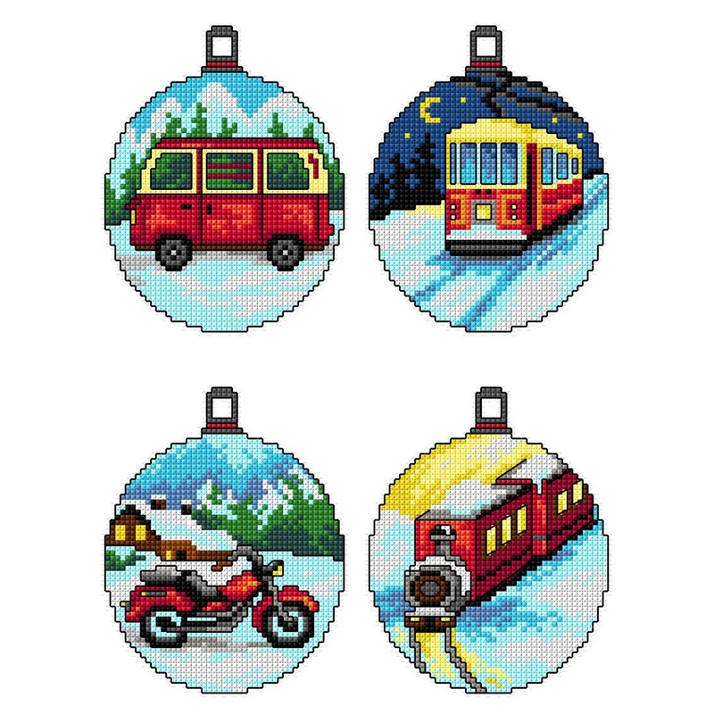 Christmas - Landscapes 191CS Counted cross stitch kit with plastic canvas