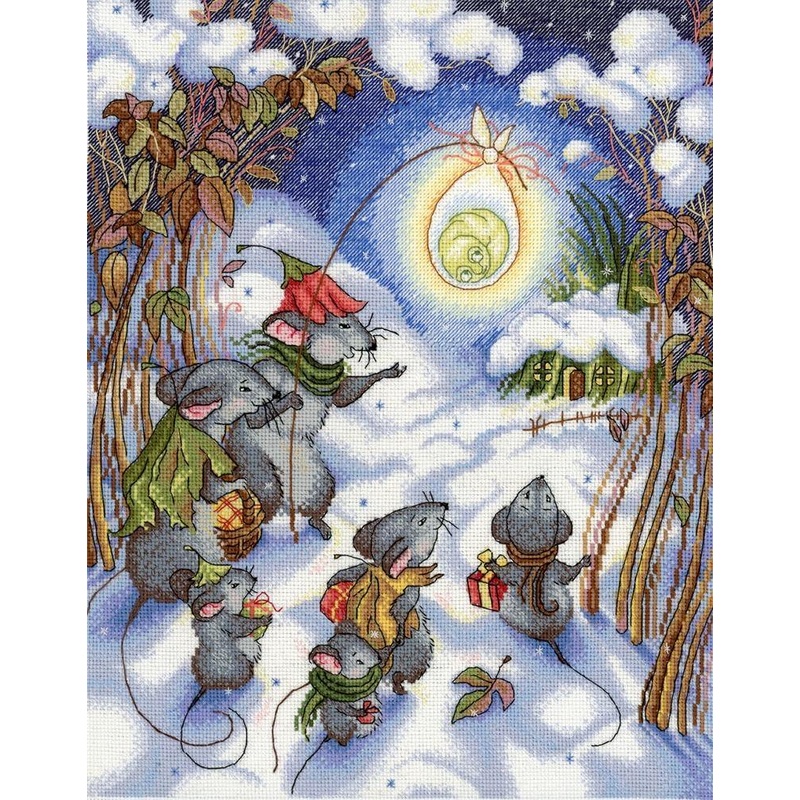 Christmas Time SNV-644 Counted Cross Stitch Kit